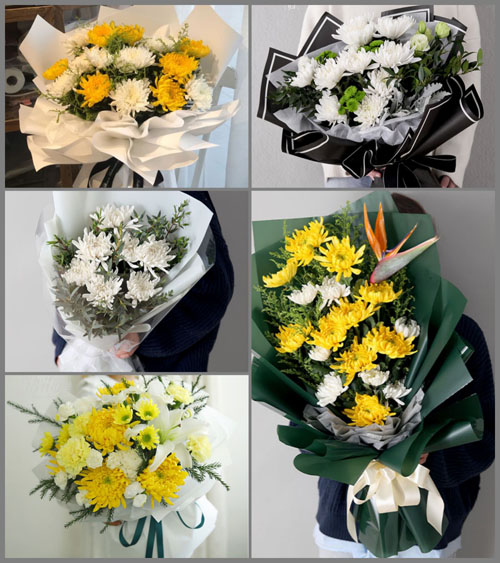 湖北黄冈市黄梅县杉木乡白事花束代送